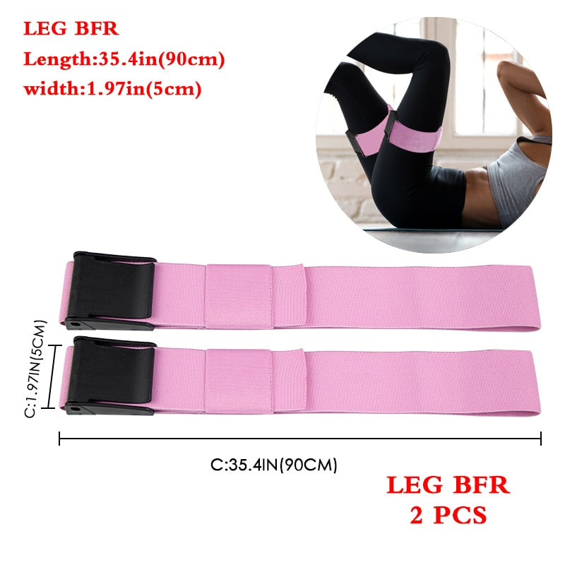 Occlusion Wraps Pro Resistance Bands BFR Bands Arm Leg Blaster Elastic Exercise Blood Flow Restriction Training Gym Fitness