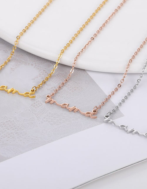 Load image into Gallery viewer, Vintage Mama Letters Necklace For Women Stainless Steel Mom Baby long Chain Pendant Necklaces sexy accessories Mother&#39;s Day Gift
