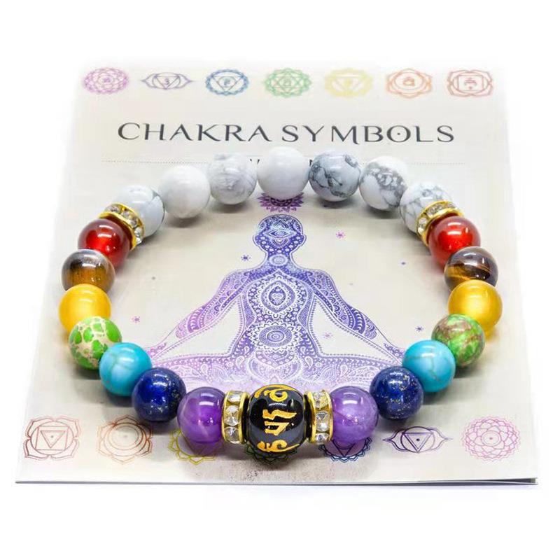 Beads Bracelet for Men Natural Volcanic Stone Bead Tibetan Buddha chakra Lava Stone Diffuser Bracelets Men Fashion New Jewelry