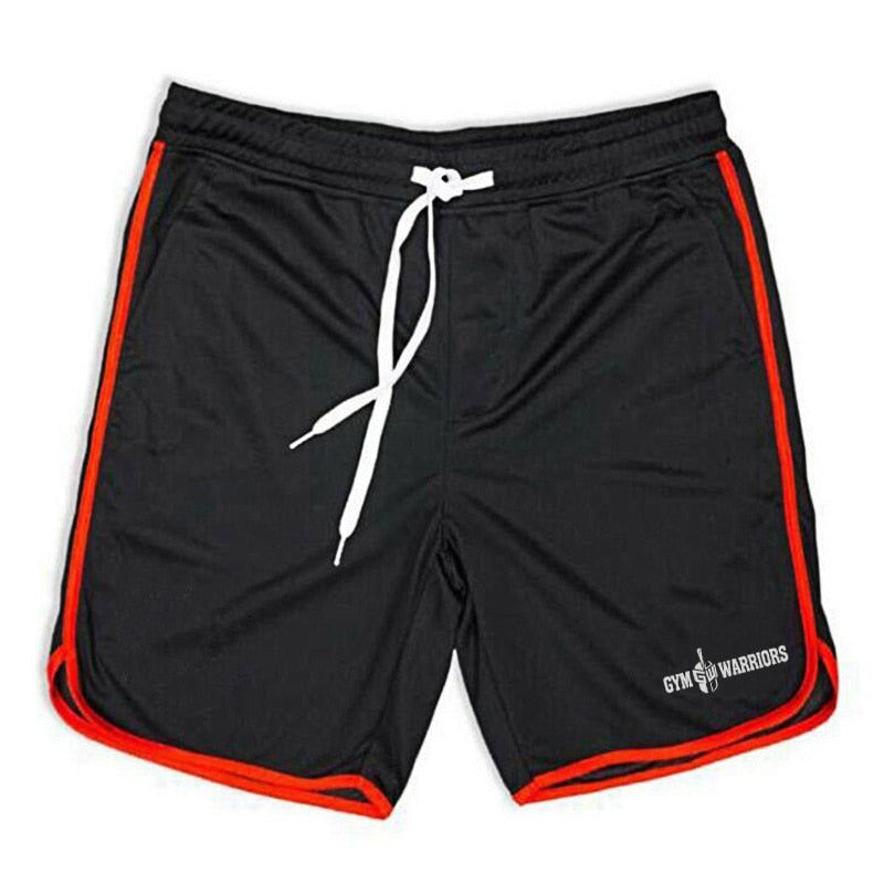 Summer Brand Mesh Quick Dry Fitness Shorts Men Gym Knee Length Bodybuilding Active Shorts Joggers Workout Sweat Short Pants