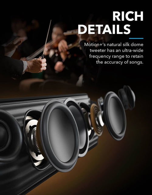 Load image into Gallery viewer, Anker Soundcore Motion+ Bluetooth Speaker with Hi-Res 30W Audio, Extended Bass and Treble, Wireless HiFi Portable Speaker
