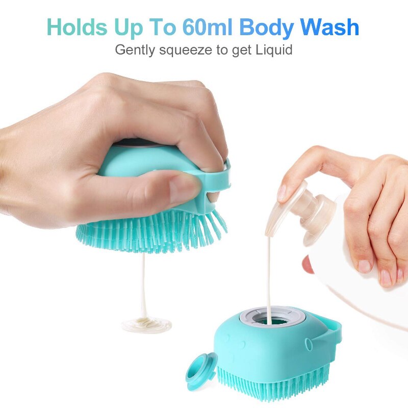 Pet Dog Massage Shampoo Bathroom Cat Bath Massage Brush Silicone Pet Accessories For Dogs Bathing Tools Dog Shower Brush