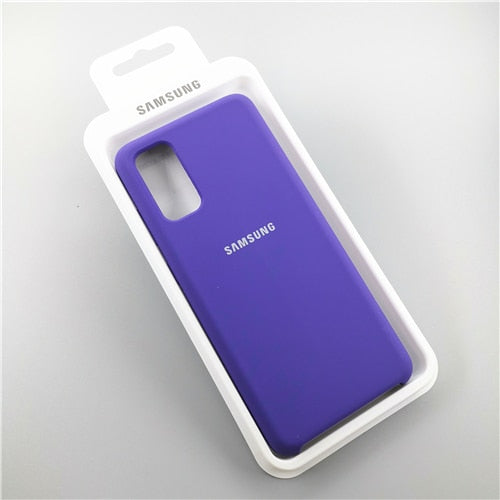 Samsung S20 Plus Ultra 5G Silicone Cover Original Liquid Silicone Case Shell For Galaxy S20+ S20U S20FE Back Cover With Box