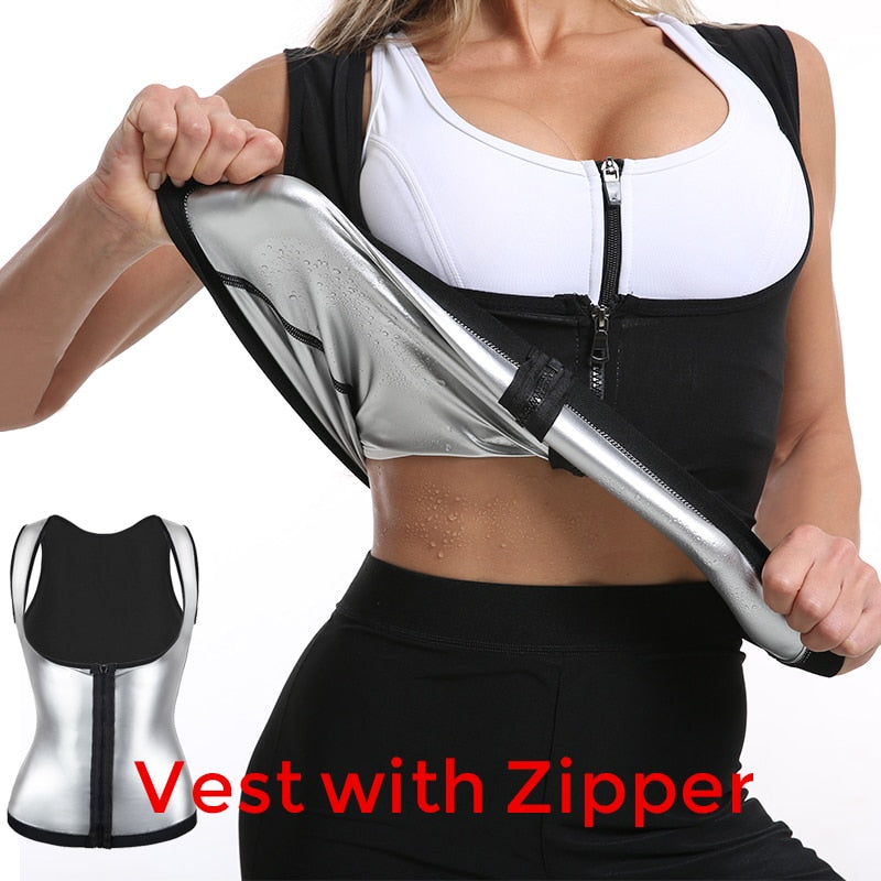 Women Sauna Shaper Shirt Thermo Sweat Tank Top Slimming Women Shapewear Waist Trainer Corset Gym Fitness Hot Workout Shirts