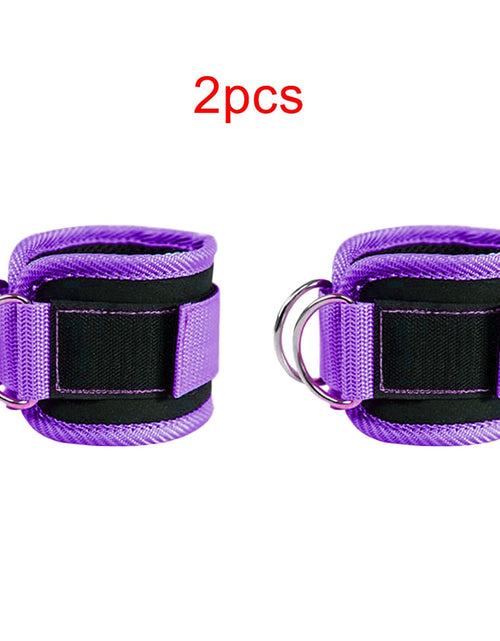 Load image into Gallery viewer, 1Pair Fitness Ankle Straps Leg Exercises Adjustable D-Ring Ankle Cuffs Gym Workouts Glutes Legs Strength Sports Feet Guard
