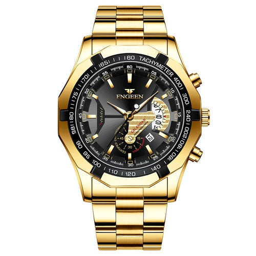 Load image into Gallery viewer, Luxury Men&#39;s Watches Stainless Steel Band Fashion Waterproof Quartz Watch For Man Calendar Male Clock Reloj Hombre S001
