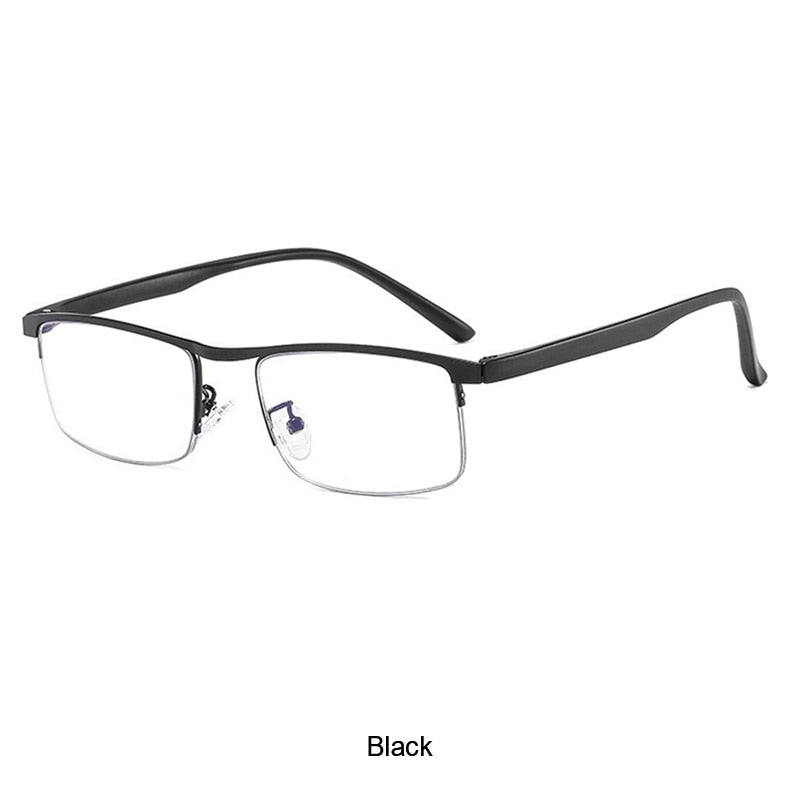 Multifocal Progressive Reading Glasses Men Women Anti-Blue Light Far and Near Dual-use Presbyopic Automatic Adjustment Eyewear