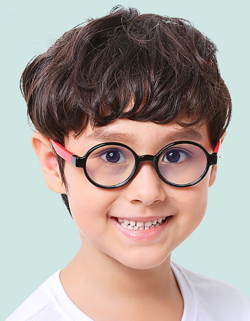 Load image into Gallery viewer, Children Bendable Silicone Anti-blue Light Glasses Flexible One-piece Safe Eyeglasses Plain Mirror Goggles Eyewear Frame
