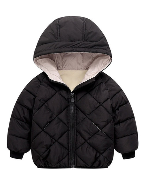 Load image into Gallery viewer, Autumn Winter New Children Down  Jacket Boys Girls Fashion Thick Warm Jacket Baby Hooded Warm Outwear Kids Cotton Coat 2-7 Year
