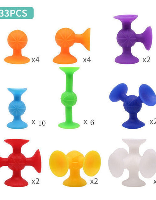 Load image into Gallery viewer, 16-48pcs/set Pop Little Suckers Assembled Sucker Suction Cup Educational Building Block Toy Girl&amp;Boy Kids Gifts Fun Game
