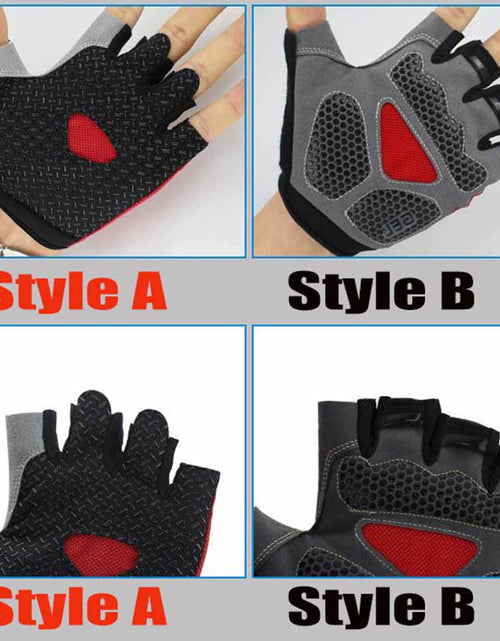 Load image into Gallery viewer, HOT Cycling Anti-slip Anti-sweat Men Women Half Finger Gloves Breathable Anti-shock Sports Gloves Bike Bicycle Glove
