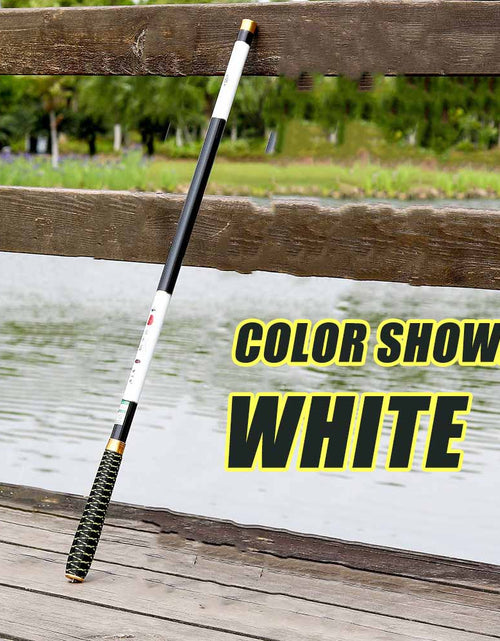 Load image into Gallery viewer, For Carp Fishing Rod Feeder Hard FRP Carbon Fiber Portable Durable Ultra Light Telescopic Travel Pole 2.7/3.6/4.5/5.4/6.3/7.2M
