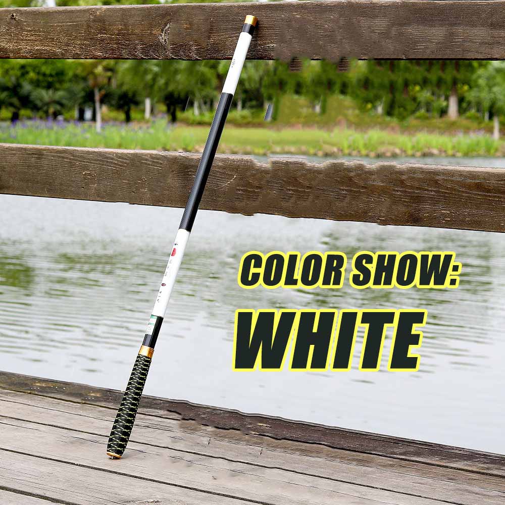 For Carp Fishing Rod Feeder Hard FRP Carbon Fiber Portable Durable Ultra Light Telescopic Travel Pole 2.7/3.6/4.5/5.4/6.3/7.2M