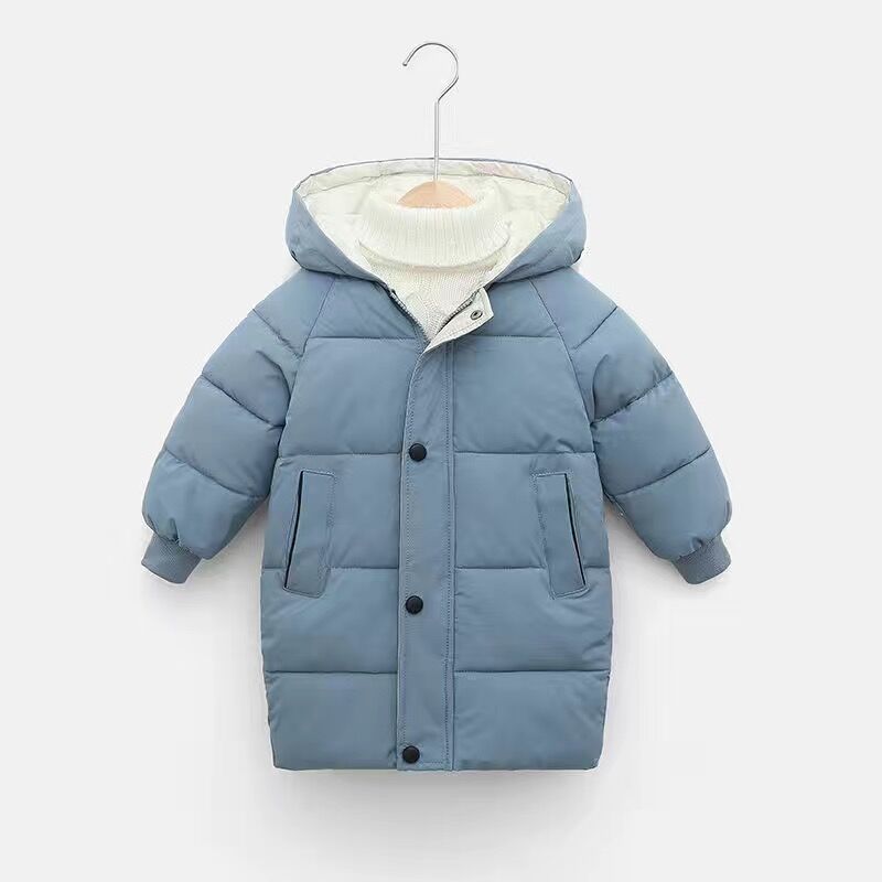 Autumn Winter New Children Down  Jacket Boys Girls Fashion Thick Warm Jacket Baby Hooded Warm Outwear Kids Cotton Coat 2-7 Year