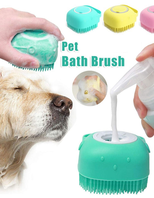 Load image into Gallery viewer, Pet Dog Massage Shampoo Bathroom Cat Bath Massage Brush Silicone Pet Accessories For Dogs Bathing Tools Dog Shower Brush
