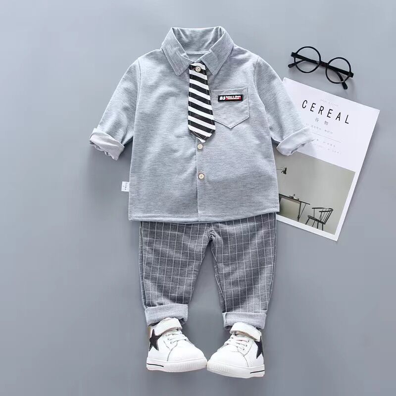 Children Kids Gentleman Clothing Suit Birthday Wedding Party Elegant Set Baby Boy Casual Wear Striped Shirt Vest Pants Costume