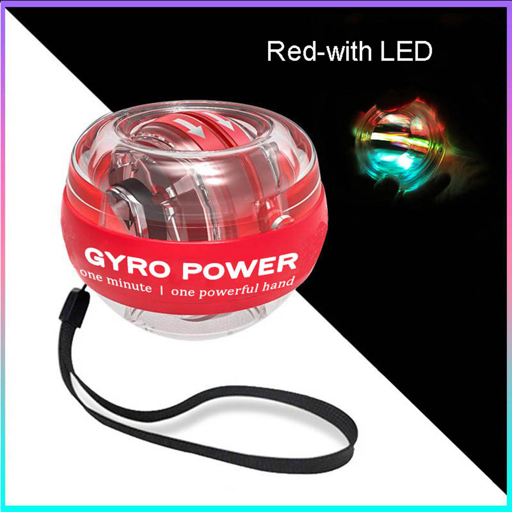 LED Gyroball Wrist Power Hand Ball Self-starting Gyro ball 2000kg Powerball Arm Hand Muscle Force Trainer  Exercise Strengthener