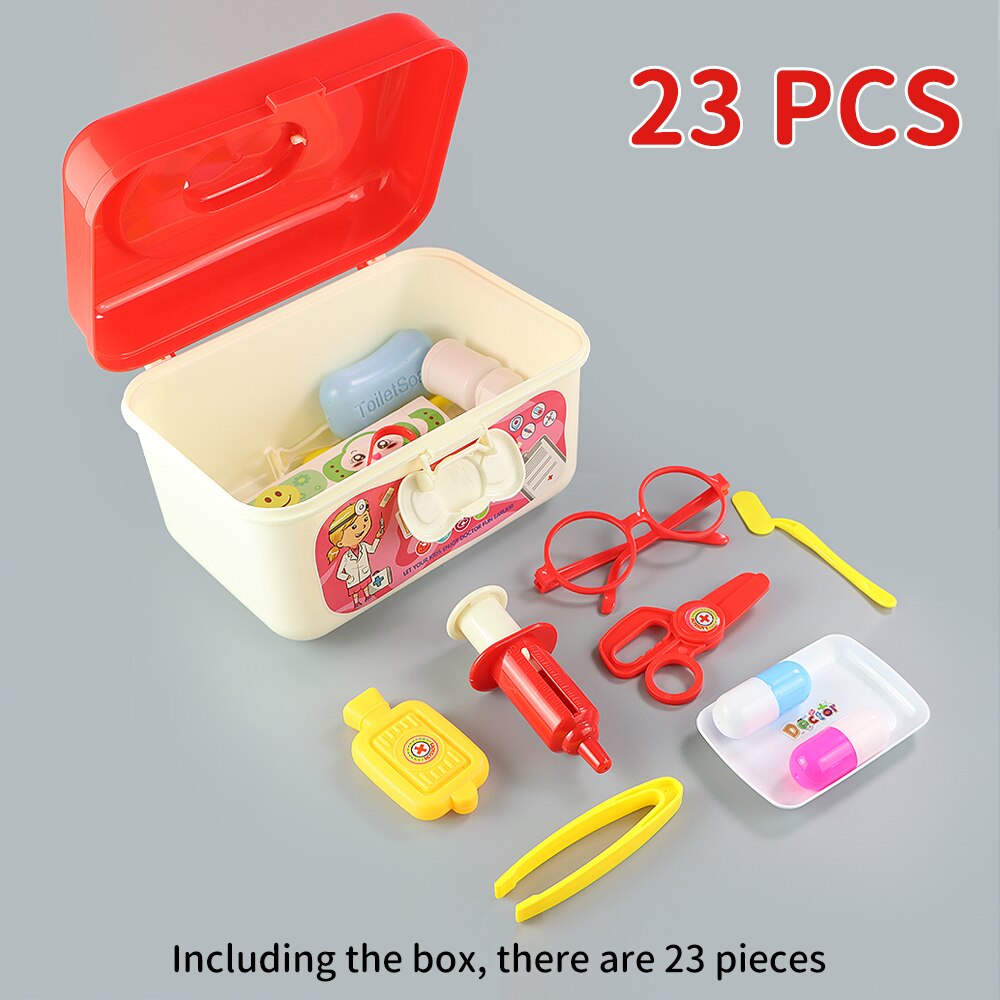 Doctor Toy Set Play House Toy Doctor Set Stethoscope Children Play House Storage Box Simulation Doctor Supplies Toy Boy Girl