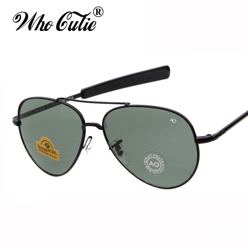 Sunglasses pilot 90s Men Army Military 12K Gold Tint Frame American Optical Lens Sun Glasses with Box OM288B