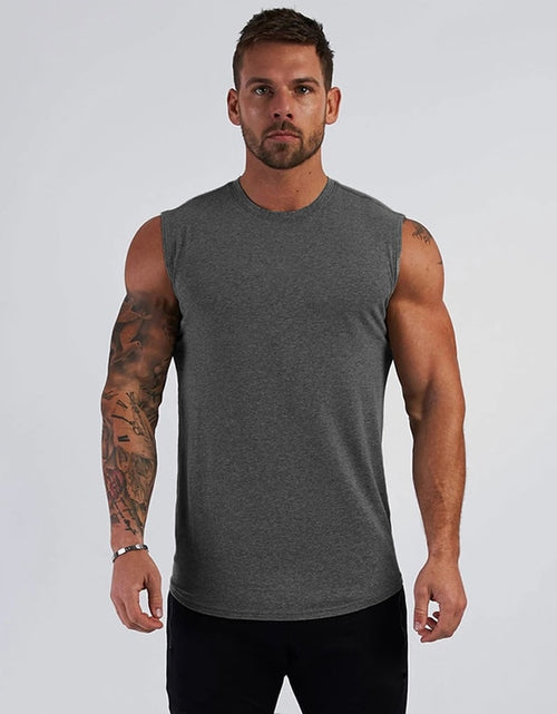 Load image into Gallery viewer, 2020 Gym Workout Sleeveless Shirt Tank Top Men Bodybuilding Clothing Fitness Mens Sportwear Vests Muscle Men Tank Tops
