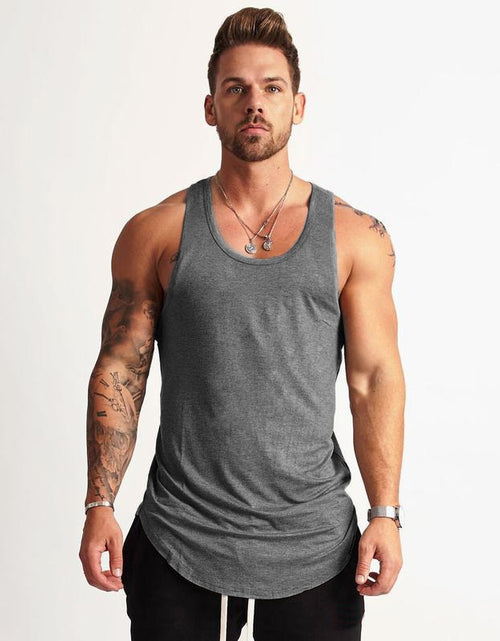 Load image into Gallery viewer, 2020 Gym Workout Sleeveless Shirt Tank Top Men Bodybuilding Clothing Fitness Mens Sportwear Vests Muscle Men Tank Tops
