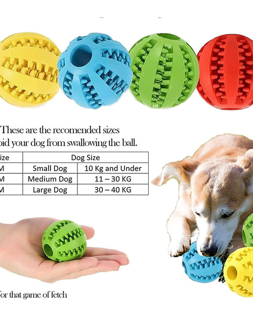 Load image into Gallery viewer, Toys for Dogs Rubber Dog Ball for Puppy Funny Dog Toys for Pet Puppies Large Dogs Tooth Cleaning Snack Ball Toy for Pet Products
