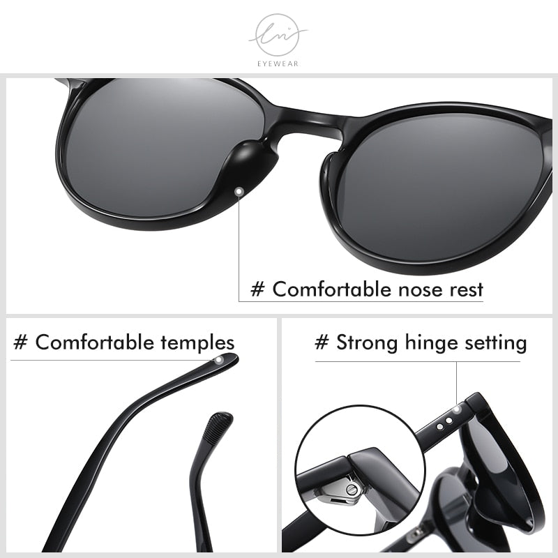 Vintage Polarized Women&#39;s Sunglasses Men Oval TR90 Frame Luxury Sun glasses Unisex Goggles UV400 Lentes de sol Mujer