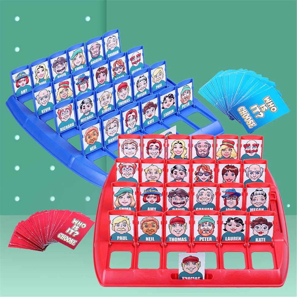 Family Guessing Games Who Is It Classic Board Game Toys Memory Training Parent Child Leisure Time Party Indoor Games Props Xmas