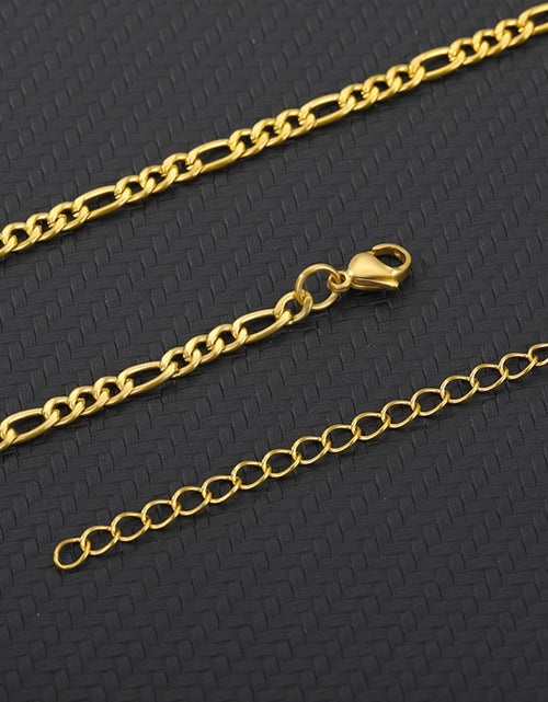 Load image into Gallery viewer, Chain Necklace Women Gold  Color Female Male Long Necklace Stainless Steel Classic Choker Chains Jewerly Wholesale
