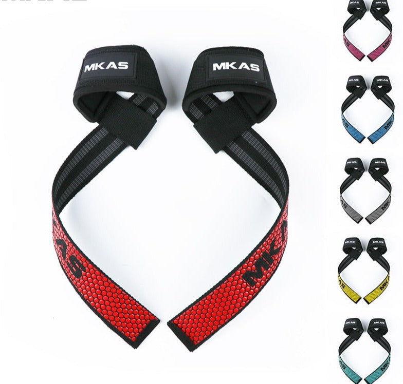 Weight lifting Wrist Straps Fitness Bodybuilding Training Gym lifting straps with Non Slip Flex Gel Grip