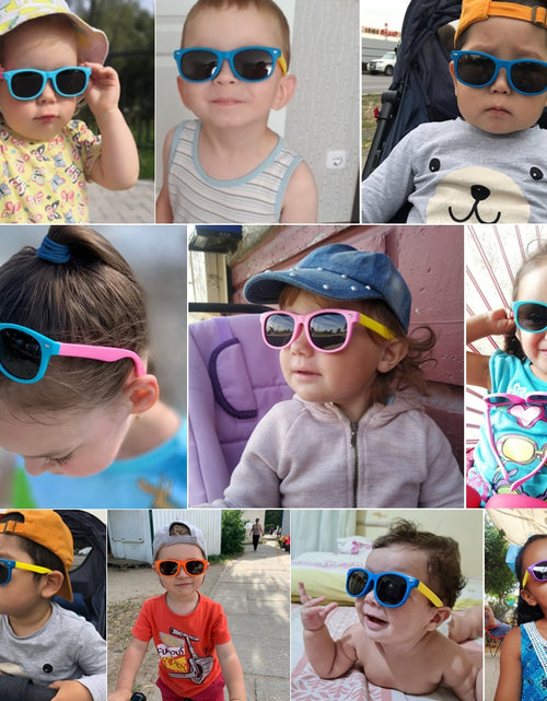 Load image into Gallery viewer, Kids Polarized Sunglasses TR90 Boys Girls Sun Glasses Silicone Safety Glasses Gift For Children Baby UV400 Eyewear
