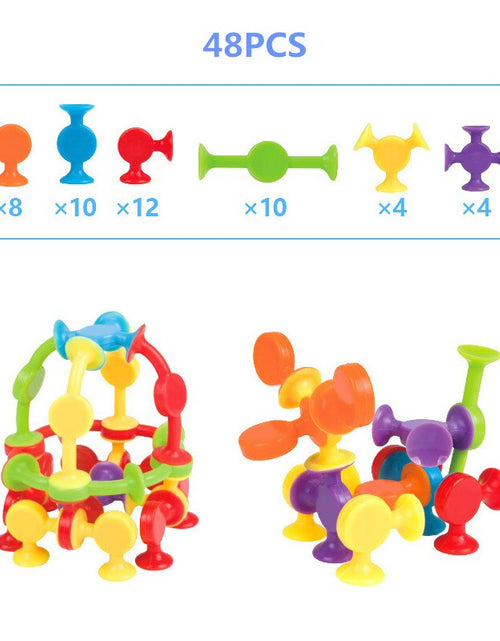 Load image into Gallery viewer, 16-48pcs/set Pop Little Suckers Assembled Sucker Suction Cup Educational Building Block Toy Girl&amp;Boy Kids Gifts Fun Game
