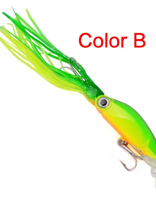 Load image into Gallery viewer, 1pcs Hard Fishing Lure Fish Bait 18g 10cm Squid High Carbon Steel Hook Octopus Crank For Artificial Tuna Sea Allure Tool
