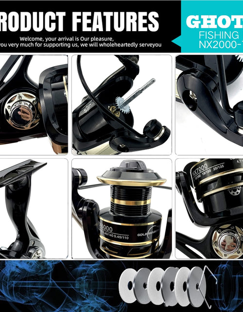 Load image into Gallery viewer, High-Quality Metal Spool Saltwater 5.2:1/4.7:1 High Speed Reel Waterproof Suitable for Pike Fishing 2000-7000Sreies
