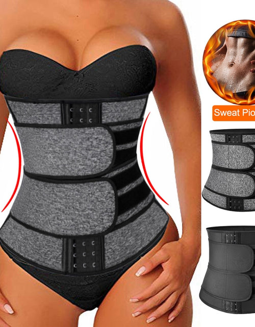 Load image into Gallery viewer, Shapewear Neoprene Sauna Waist Trainer Corset Sweat Belt for Women Weight Loss Compression Trimmer Workout Fitness
