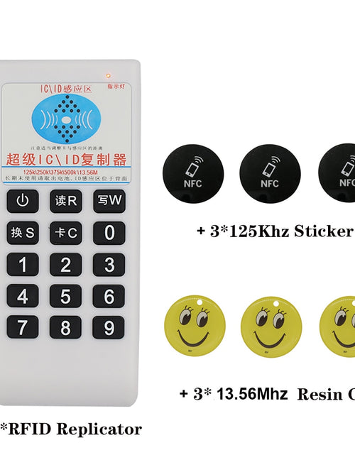 Load image into Gallery viewer, Handheld Frequency 125Khz-13.56MHZ Copier Duplicator Cloner RFID NFC IC Card Reader &amp; Writer Access Tag Duplicator 5577 Card
