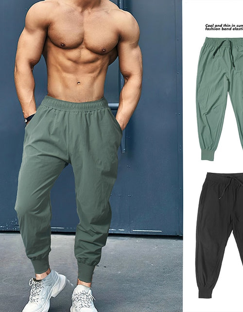 Load image into Gallery viewer, Mens Joggers Pants Summer Fashion Sweatpants Streetwear Fitness Tracksuit Jogging Pants Men Gym Clothing Muscle Sports Trousers
