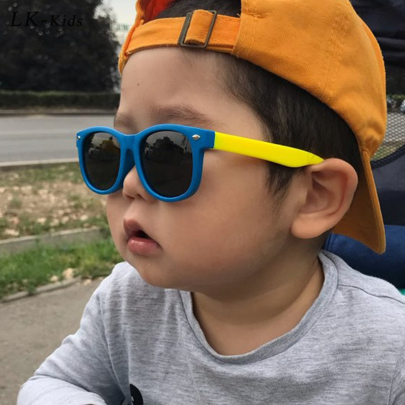 Kids Polarized Sunglasses TR90 Boys Girls Sun Glasses Silicone Safety Glasses Gift For Children Baby UV400 Eyewear