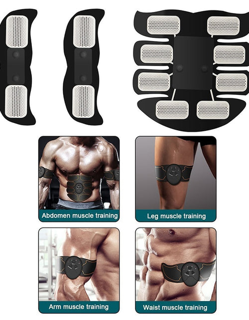 Load image into Gallery viewer, Wireless EMS Abdominal Muscle Stimulator Buttock Hip Trainer Arm Leg Body Slimming Massager Unisex Fitness Equiment
