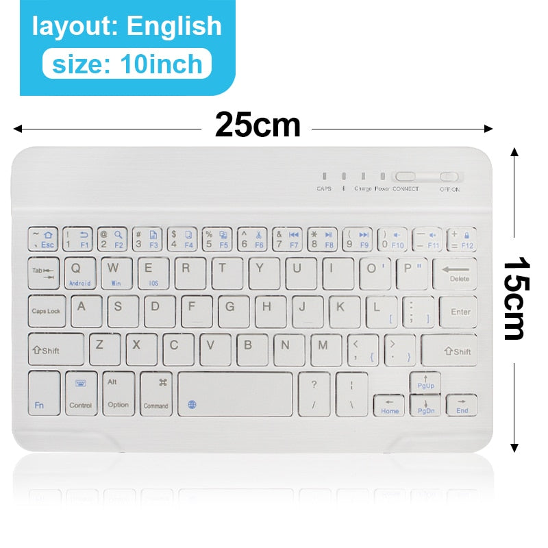 Mini Wireless Keyboard Bluetooth Keyboard For ipad Phone Tablet Russian Spainish Rechargeable keyboard For Android ios Windows