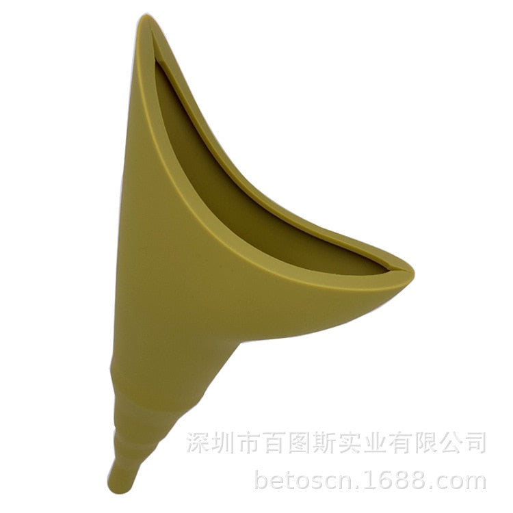 Ladies portable outdoor emergency standing urinal female silicone urinal