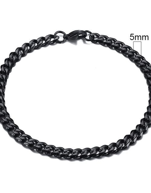 Load image into Gallery viewer, 3-11mm Chunky Miami Curb Chain Bracelet for Men, Stainless Steel Cuban Link Chain Wristband Classic Punk Heavy Male Jewelry
