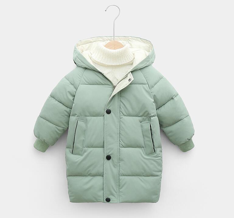 Autumn Winter New Children Down  Jacket Boys Girls Fashion Thick Warm Jacket Baby Hooded Warm Outwear Kids Cotton Coat 2-7 Year