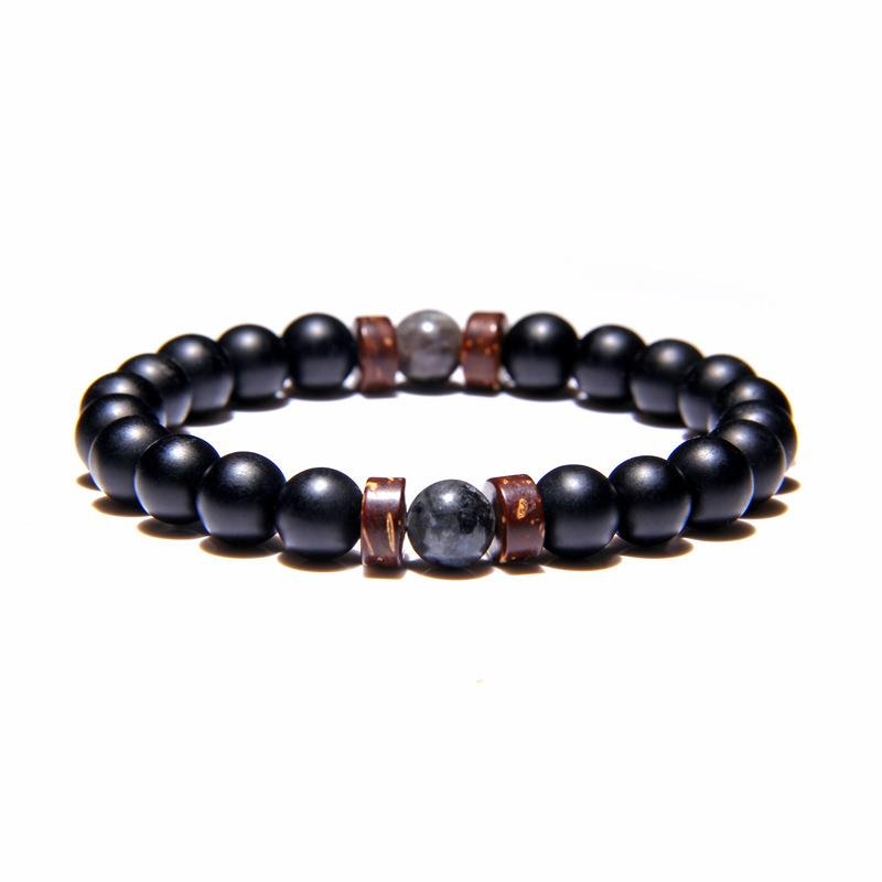 Beads Bracelet for Men Natural Volcanic Stone Bead Tibetan Buddha chakra Lava Stone Diffuser Bracelets Men Fashion New Jewelry