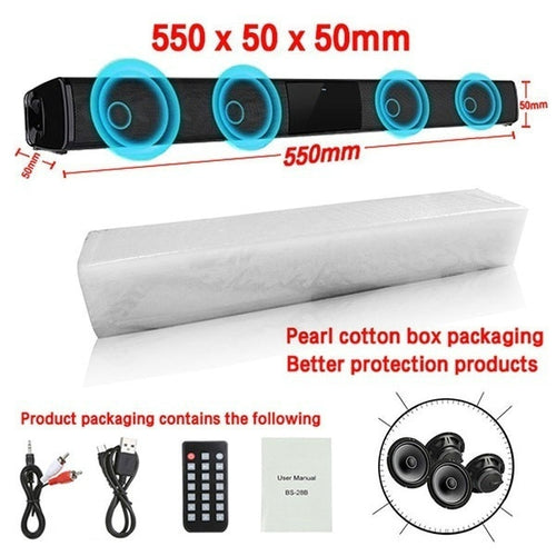 Load image into Gallery viewer, Home Theater Sound System Bluetooth Speaker Computer Speakers For TV Soundbar Box Subwoofer Radio Music Center Boom Box Column
