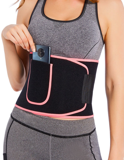 Load image into Gallery viewer, Waist Support Belt Back Waist Trainer Trimmer Belt Gym Waist Protector Weight Lifting Sports Body Shaper Corset Faja Sweat
