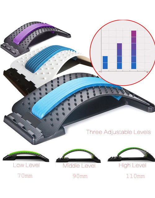 Load image into Gallery viewer, Stretch Equipment Back Massager Stretcher Fitness Lumbar Support Relaxation Mate Spinal Pain Relieve Chiropractor Messager
