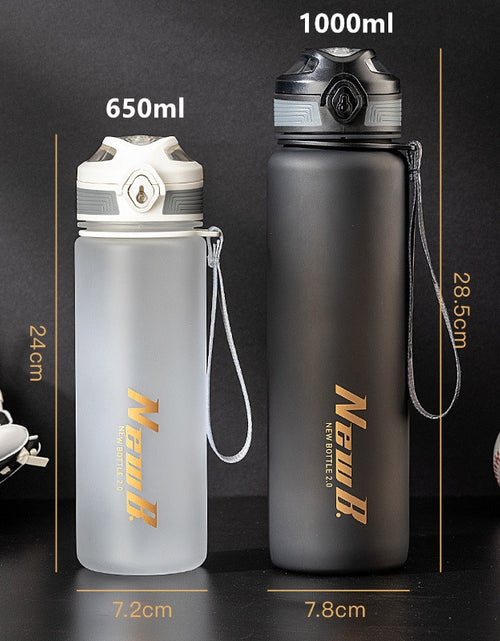 Load image into Gallery viewer, 650ml/1000ml/1500ml High Quality Tritan Material Sport Water Bottle Cycling Climbing Gym Fitness Drinking Bottles Eco-Friendly
