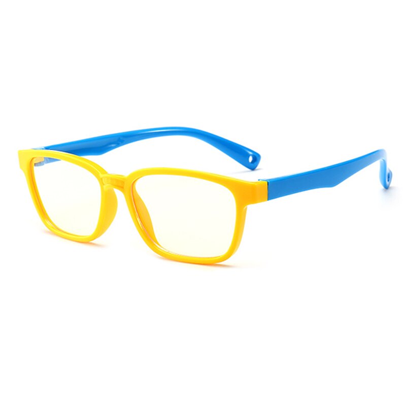 Children Bendable Silicone Anti-blue Light Glasses Flexible One-piece Safe Eyeglasses Plain Mirror Goggles Eyewear Frame