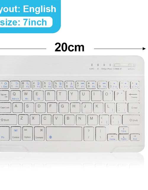 Load image into Gallery viewer, Mini Wireless Keyboard Bluetooth Keyboard For ipad Phone Tablet Russian Spainish Rechargeable keyboard For Android ios Windows
